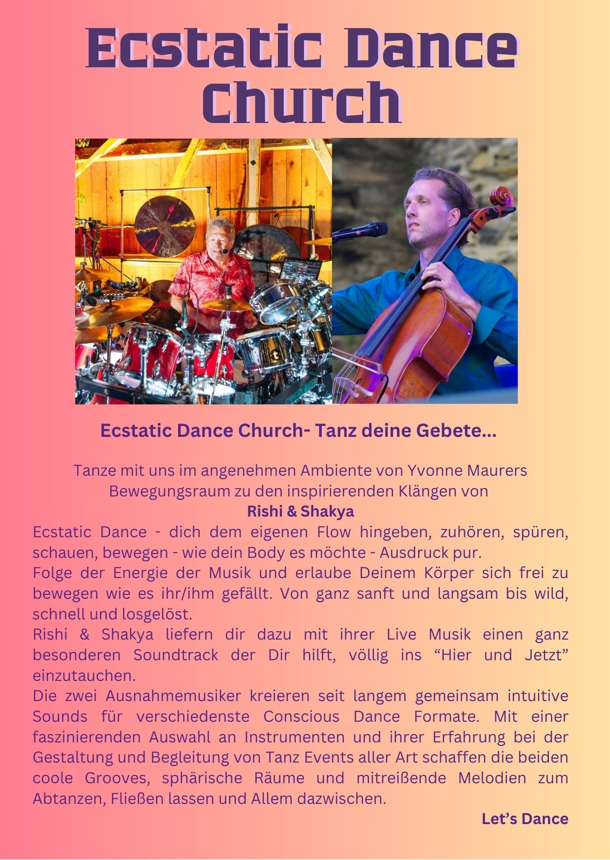 Ecstatic Dance Church 14. Februar 2026 Münster